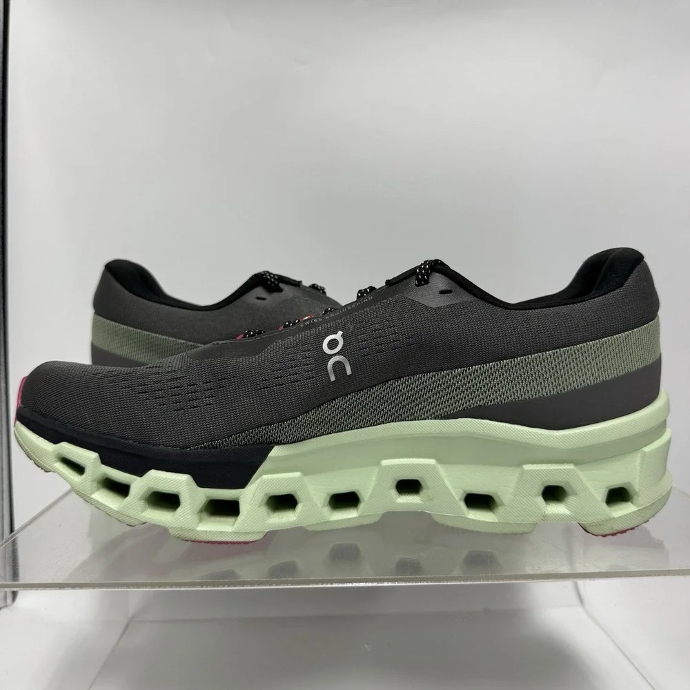 On Cloudmonster 2 Running Shoes Asphalt/Lima 3ME10122541 Men's Size 12
